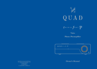 Quad Twenty-Four - Owners Manual